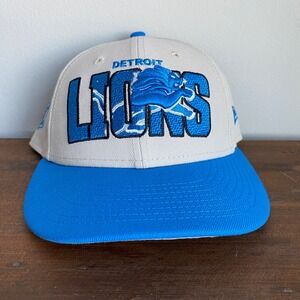 Detroit LionsNew Era 59FIFTY Fitted Hat Size 7 1/4 Gray Blue NFL Football Cap